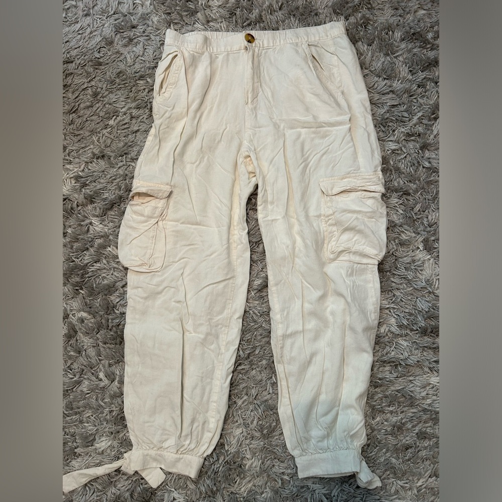 ZARA LINEN JOGGER PANTS